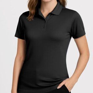 Women's Dry-Fit Golf Polo Shirts 3-Button Golf Polo's in 20 Colors XS-3XL Shirt